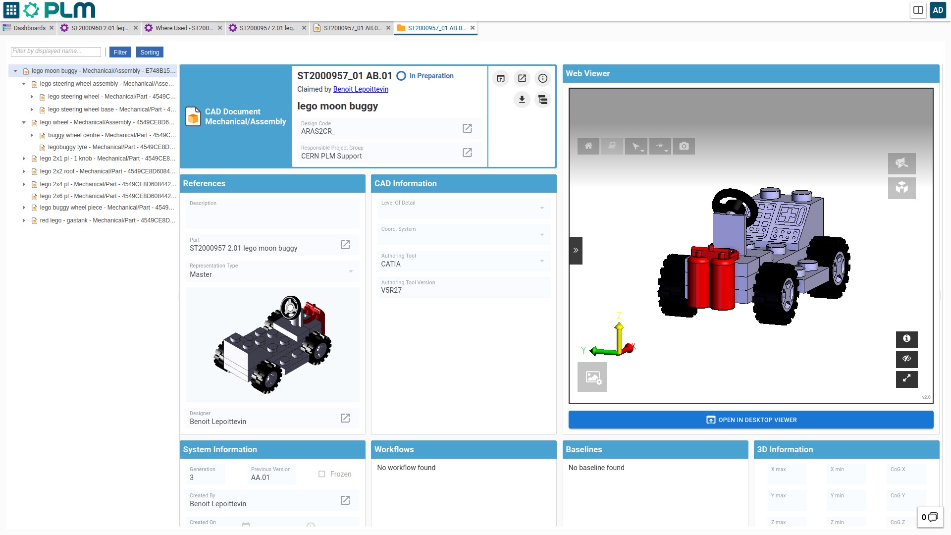 PLM Platform Lego Model