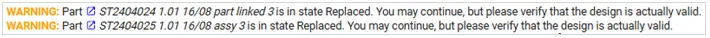 warning in pre-condition check