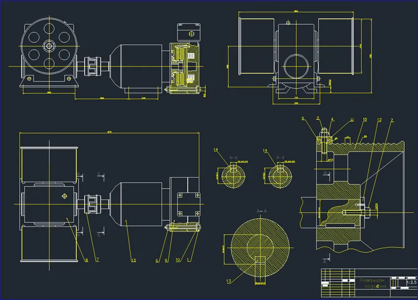 Example of an AutoCAD drawing